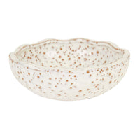 GlobeWest Hanson Eden Set of 3 Bowls - Mottled White Multi