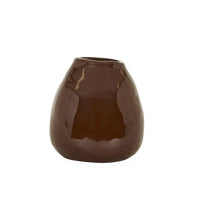 GlobeWest Hanson Mazie Small Vase - Chocolate