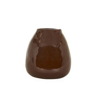 GlobeWest Hanson Mazie Small Vase - Chocolate