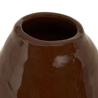 GlobeWest Hanson Mazie Small Vase - Chocolate