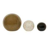 GlobeWest Hanson Orb Set of 3 Sculptures - Terra Multi