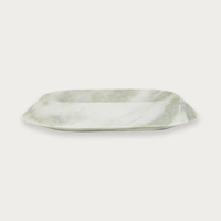 GlobeWest Rufus Bevel Oval Bowl Small - Green Onyx