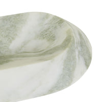 GlobeWest Rufus Bevel Oval Bowl Small - Green Onyx