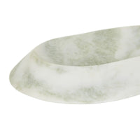 GlobeWest Rufus Bevel Oval Bowl Small - Green Onyx