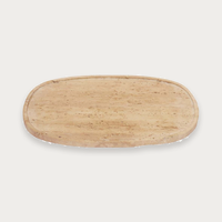 GlobeWest Rufus Border Tray - Travertine