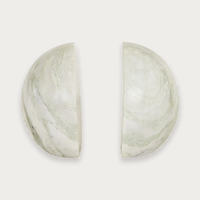 GlobeWest Rufus Bubble Set of 2 Bookends - Green Onyx