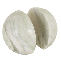 GlobeWest Rufus Bubble Set of 2 Bookends - Green Onyx