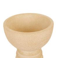 GlobeWest Rufus Column Goblet Bowl - Matt Butterscotch