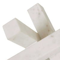 GlobeWest Rufus Converge Sculpture - White Marble