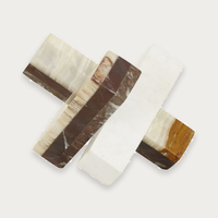 GlobeWest Rufus Converge Sculpture - Blush Mixed Marble