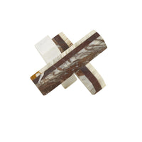 GlobeWest Rufus Converge Sculpture - Blush Mixed Marble