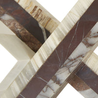 GlobeWest Rufus Converge Sculpture - Blush Mixed Marble
