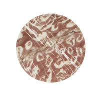 GlobeWest Rufus Dasha Footed Bowl - Dusty Rose Marble