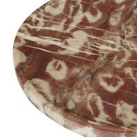 GlobeWest Rufus Dasha Footed Bowl - Dusty Rose Marble