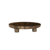 GlobeWest Rufus Dasha Footed Bowl - Emperador