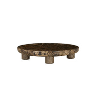 GlobeWest Rufus Dasha Footed Bowl - Emperador
