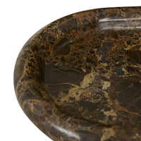 GlobeWest Rufus Float Oval Tray - Emperador