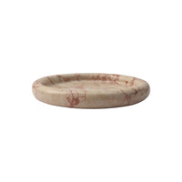 GlobeWest Rufus Float Round Tray - Pink Lagoon Marble