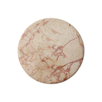 GlobeWest Rufus Float Round Tray - Pink Lagoon Marble