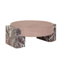 GlobeWest Rufus Hedra Bowl - Rosso Marble - Red Sandstone