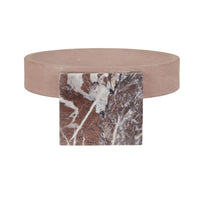 GlobeWest Rufus Hedra Bowl - Rosso Marble - Red Sandstone