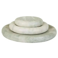 GlobeWest Rufus Indra Bowl set in polished green onyx marble with three handcrafted sizes.