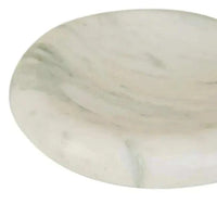 GlobeWest Rufus Indra Bowl in green onyx polished marble with a rounded, elevated design for indoor decor