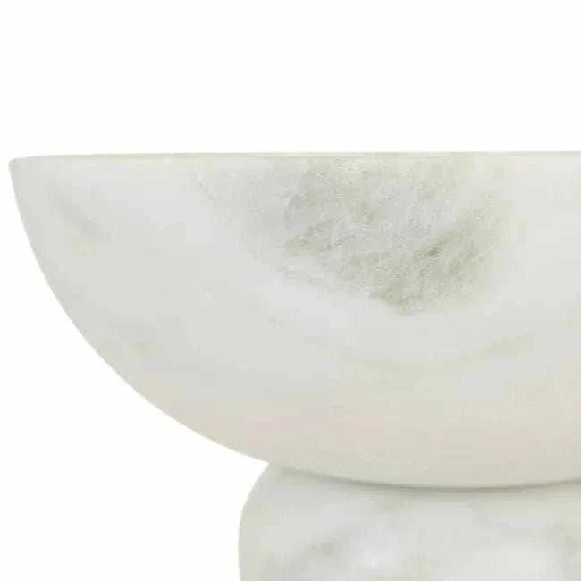GlobeWest Rufus Indra Goblet Bowl in polished green onyx marble with a modern handcrafted design