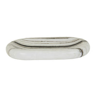 GlobeWest Rufus Indra Pill Shallow Bowl - Zebra Marble