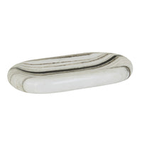 GlobeWest Rufus Indra Pill Shallow Bowl - Zebra Marble