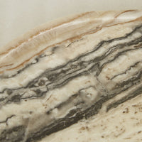 GlobeWest Rufus Irregular Oval Tray - Multi Travertine