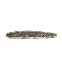 GlobeWest Rufus Irregular Oval Tray - Tawny Marble