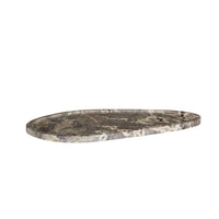 GlobeWest Rufus Irregular Oval Tray - Tawny Marble