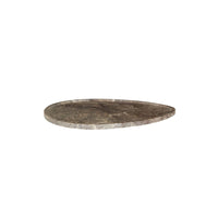 GlobeWest Rufus Irregular Round Tray - Tawny Marble