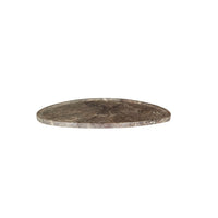 GlobeWest Rufus Irregular Round Tray - Tawny Marble