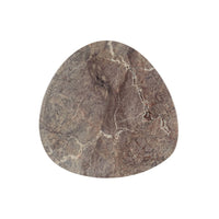 GlobeWest Rufus Irregular Round Tray - Tawny Marble