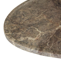 GlobeWest Rufus Irregular Round Tray - Tawny Marble