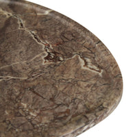 GlobeWest Rufus Irregular Round Tray - Tawny Marble