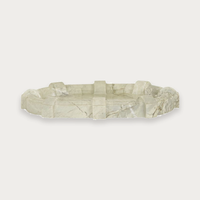 GlobeWest Rufus Link Oval Tray - Rainforest Marble