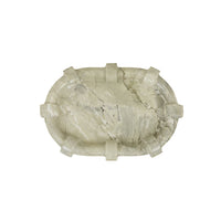 GlobeWest Rufus Link Oval Tray - Rainforest Marble