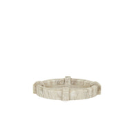 GlobeWest Rufus Link Round Tray - Oat Marble
