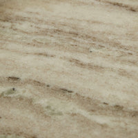 GlobeWest Rufus Link Round Tray - Oat Marble