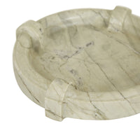 GlobeWest Rufus Link Round Tray - Rainforest Marble