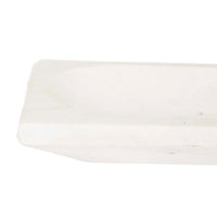 GlobeWest Rufus Lunar Rectangle Bowl - White Marble