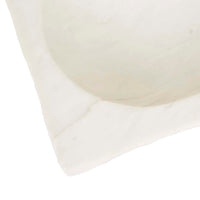 GlobeWest Rufus Lunar Rectangle Bowl - White Marble