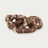 GlobeWest Rufus Link Marble Sculpture - Chocolate Marble