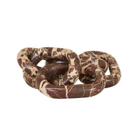 GlobeWest Rufus Link Marble Sculpture - Chocolate Marble