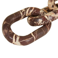 GlobeWest Rufus Link Marble Sculpture - Chocolate Marble