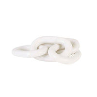 GlobeWest Rufus Link Marble Sculpture - White Marble