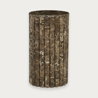 GlobeWest Rufus Ribbs Low Plinth - Emperador